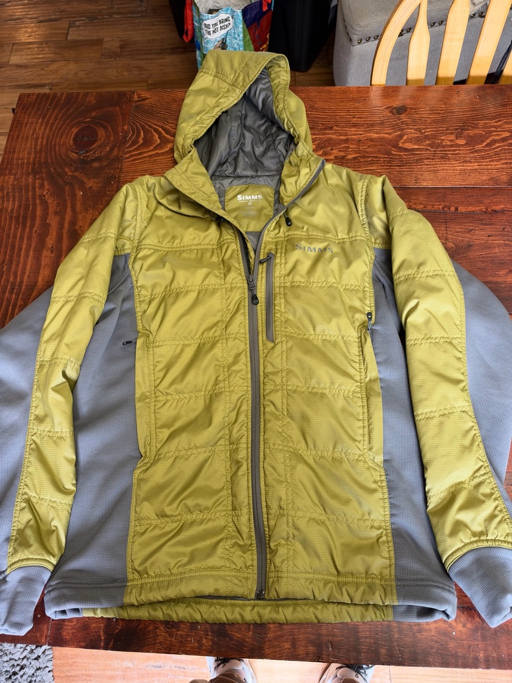 Simms Fishing Kinetic Insulated Hooded Jacket Men's - Army Green